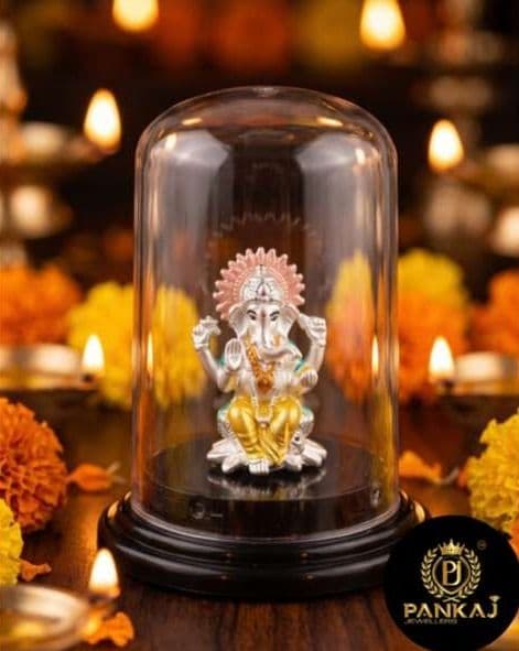 Ganesh in glass dome