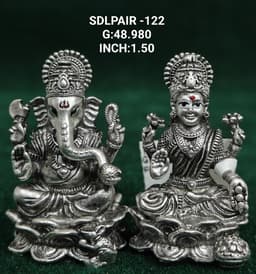 Laxmi-Ganesh on lotus