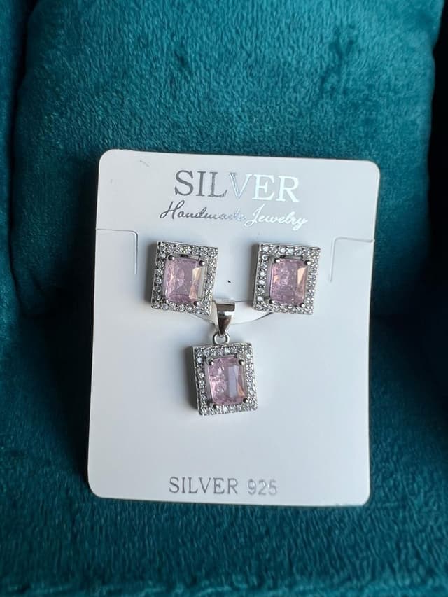 925 blush pink set