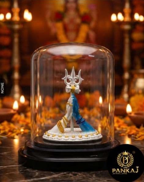 Shivling in glass dome